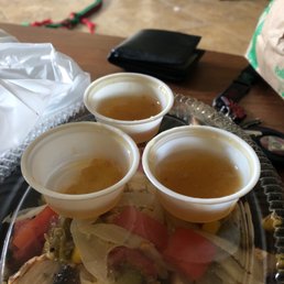 Simple order, I asked for 3 sauces. This is what I got. If you don't want to do your job just go home. 2 stars. Very displeased Simple order, I asked for 3 sauces. This is what I got. If you don't want to do your job just go home. 2 stars. Very displeased