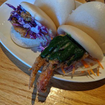 Uncle - Eggplant and soft shell crab buns - Asian Fusion Near Me - Denver, Colorado