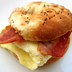 Corner Stop - An Egg Sandwich.  Mine is more appetizing than this.