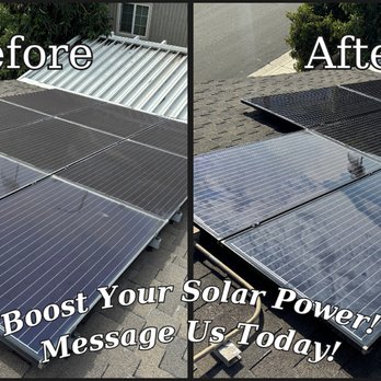 Legacy Solar Experts - Before/after a Legacy solar cleaning - Solar Panel Cleaning Near Me