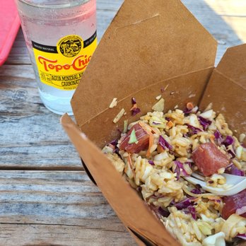 YAKI Texas Teriyaki - Poke box and a Topo Chico - Fast Food Near Me - Waco, Texas YAKI Texas Teriyaki - Poke box and a Topo Chico - Fast Food Near Me - Waco, Texas