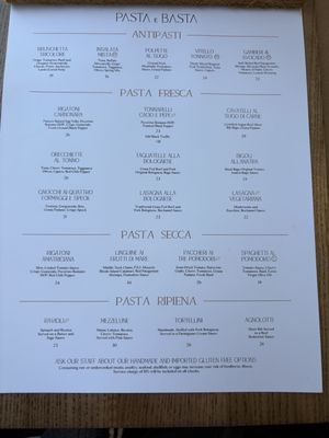Menu photo 5 Pasta e Basta Miami, FL