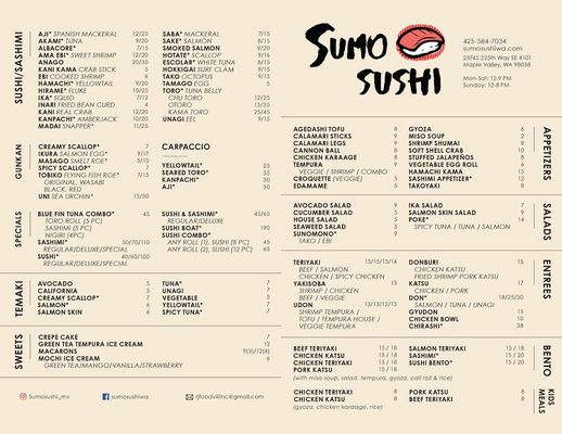 Menu photo 8 Sumo Sushi Maple Valley, WA Menu photo 8 Sumo Sushi Maple Valley, WA