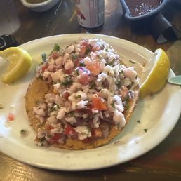 Cheviche Tostada