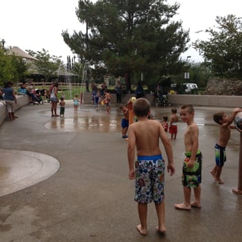 Pioneer Road Park - Splash pad. Water turns on in increments in three areas. The ground spout, the horse shooters and the wall - Parks Near Me - Tustin, California Pioneer Road Park - Splash pad. Water turns on in increments in three areas. The ground spout, the horse shooters and the wall - Parks Near Me - Tustin, California