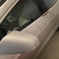 Precision Power Wash & Detail - A close-up of the driver side after the detail.