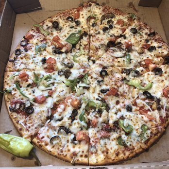 Papa Johns Pizza - Garden Fresh with added grilled chicken. - Pizza Near Me - Sparks, Nevada Papa Johns Pizza - Garden Fresh with added grilled chicken. - Pizza Near Me - Sparks, Nevada