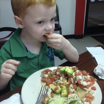Fiesta Grill - My little guy eating his favorite dish: ceviche! - Mexican Near Me - Chapel Hill, North Carolina Fiesta Grill - My little guy eating his favorite dish: ceviche! - Mexican Near Me - Chapel Hill, North Carolina