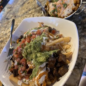 ABVE The Basics - Carne asada fries and deep fried elote - New Mexican Cuisine Near Me - San Jose, California