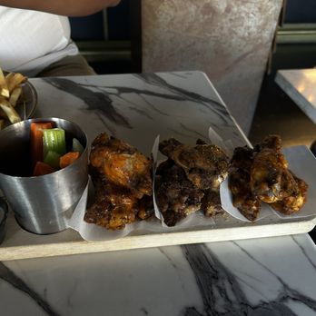 H Cafe - Spicy Chicken Wings Flight *Beef Tallow Fried* - Breakfast & Brunch Near Me - Los Angeles, California H Cafe - Spicy Chicken Wings Flight *Beef Tallow Fried* - Breakfast & Brunch Near Me - Los Angeles, California