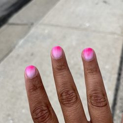 Floral Nails & Spa - Powder gel nails ombré