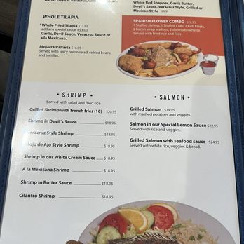 Spanish Flowers Seafood - Menu - Seafood Near Me - Houston, Texas Spanish Flowers Seafood - Menu - Seafood Near Me - Houston, Texas