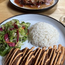 Falafel, Hummus and the Veggie casserole