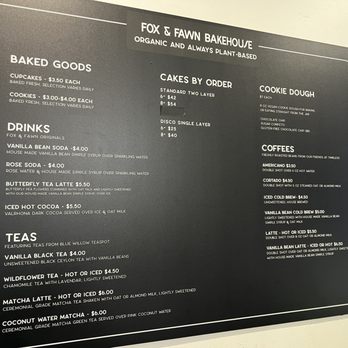 Fox & Fawn Bakehouse - Menu - Desserts Near Me - Benicia, California