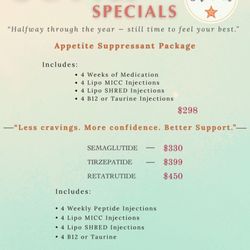 Whittier Medical Weight Control - June Specials