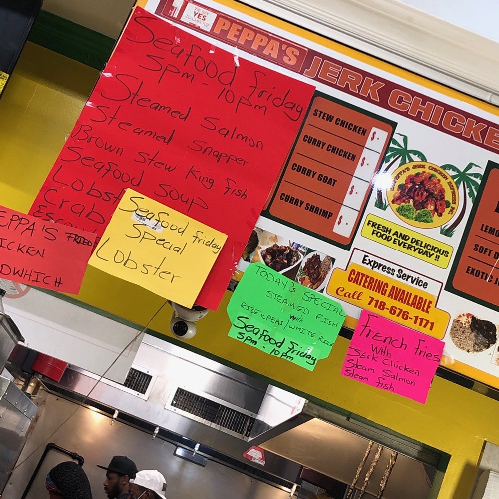 Peppa's Jerk Chicken - Menu 3/27/20 - Caribbean Near Me - Brooklyn, New York Peppa's Jerk Chicken - Menu 3/27/20 - Caribbean Near Me - Brooklyn, New York