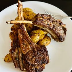 Culinary Character - Dinner: Lamb Chops with Baby Potatoes