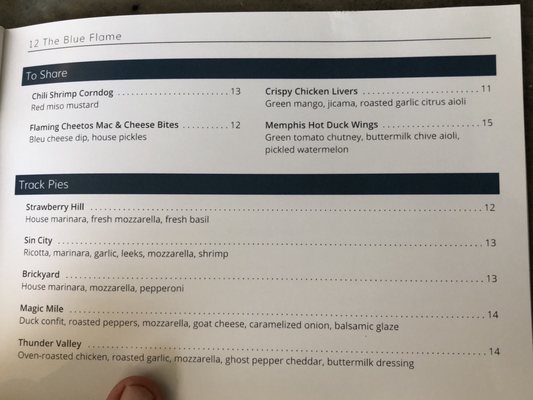 Menu photo 7 Blue Flame Daytona Beach, FL