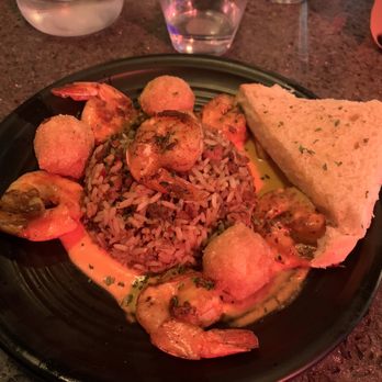Gotti's - Blackened Shrimp Delight with dirty rice - Seafood Near Me - Houston, Texas