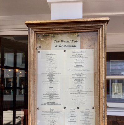 Menu photo 8 Wharf Pub & Restaurant Edgartown, MA Menu photo 8 Wharf Pub & Restaurant Edgartown, MA