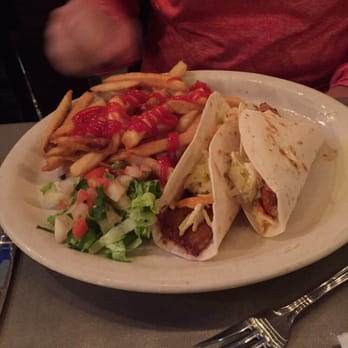 Bosque Resort - Fish tacos with fries. - Resorts Near Me - Laguna Park, Texas
