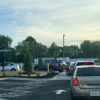 Biscuitville - Drive up line on the day of their grand opening. Really quick drive up service! - Southern Near Me - Fayetteville, North Carolina