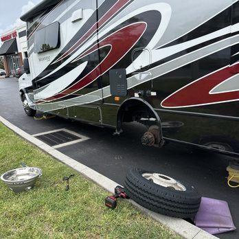 Discount Tire - My RV getting four new rear tires! - Wheel & Rim Repair Near Me - West Melbourne, Florida