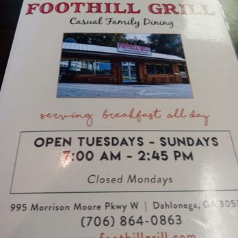 Foothill Grill - American Near Me - Dahlonega, Georgia Foothill Grill - American Near Me - Dahlonega, Georgia