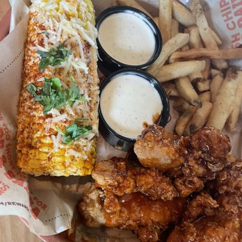 Chili's - Crispers meal with corn and fries - Tex-Mex Near Me - Montgomery, Alabama