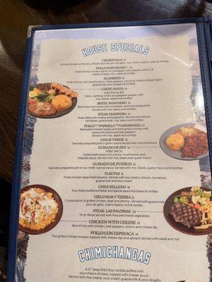 Menu photo 2 Las Palomas Mexican Grill Overland Park, KS