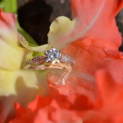 The ring they made for me! So gorgeous, would buy again!
