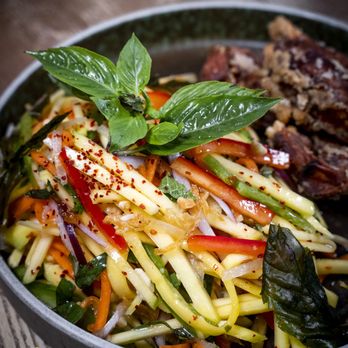 Dear Saigon - Mango Salad with Crispy Soft Shell Crab - Vietnamese Near Me - Scarborough, Ontario Dear Saigon - Mango Salad with Crispy Soft Shell Crab - Vietnamese Near Me - Scarborough, Ontario