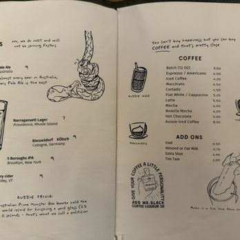 Isla & Co. - Midtown - Beer and coffee menu - Australian Near Me - New York, New York