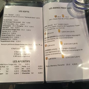 The White Frog - Menu - Cocktail Bars Near Me - Lyon, 69 The White Frog - Menu - Cocktail Bars Near Me - Lyon, 69