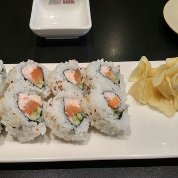 Mio Sushi - My tiny depressing Portland Roll. It's just slightly bigger than the wasabi, in real life. - Japanese Near Me - Beaverton, Oregon Mio Sushi - My tiny depressing Portland Roll. It's just slightly bigger than the wasabi, in real life. - Japanese Near Me - Beaverton, Oregon