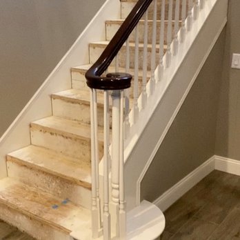 Semper Fine Stairs - Stairs before - Carpenters Near Me - Eastvale, California