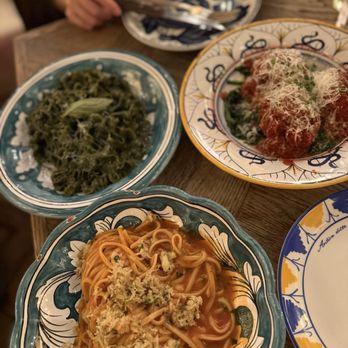 Circolo Popolare - Crab pasta , pesto pasta (YES), meatballs (MUST ORDER SO SOFT) - Italian Near Me - London, XGL