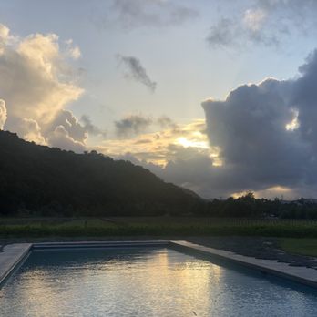 Lavender Oak Vineyard - Beautiful spring sunset - Wineries Near Me - Buellton, California