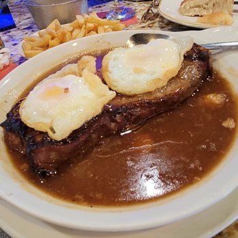 Boi Na Brasa - Sirlion steak and eggs in garlic sauce - Sports Bars Near Me - Newark, New Jersey