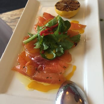 La Vinia - Salmon carpaccio - Spanish Near Me - Toronto, Ontario