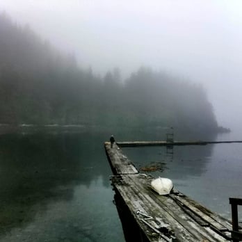 Hidden Cove Lodge - The dock early morning - Bed & Breakfast Near Me - Port McNeill, British Columbia