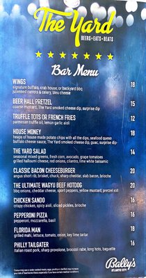 Menu photo 3 Bally's Beach Bar Atlantic City, NJ Menu photo 3 Bally's Beach Bar Atlantic City, NJ