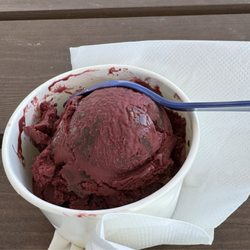 Splendid Oaks - Raspberry chocolate ice cream.