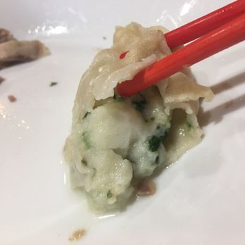 Reren Lamen & Bar - Inside the white fish dumpling...so much fish!! - Ramen Near Me - Washington, DC, District of Columbia Reren Lamen & Bar - Inside the white fish dumpling...so much fish!! - Ramen Near Me - Washington, DC, District of Columbia