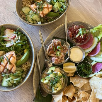 Pacific Catch - Poke Trio Mix & Match, West Coast Salmon Bowl - Seafood Near Me - Campbell, California Pacific Catch - Poke Trio Mix & Match, West Coast Salmon Bowl - Seafood Near Me - Campbell, California