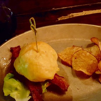 Public House - Lamb BLT... heavenly!! With house made chips YUM! - Cocktail Bars Near Me - Ferndale, Michigan