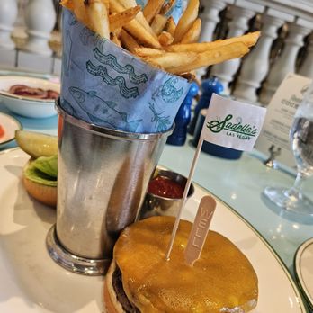 Sadelle's - Cheeseburger with French fries ($29) - Breakfast & Brunch Near Me - Las Vegas, Nevada Sadelle's - Cheeseburger with French fries ($29) - Breakfast & Brunch Near Me - Las Vegas, Nevada