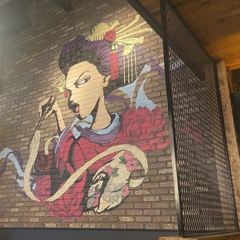 JINYA Ramen Bar - Omaha - Inside mural - Ramen Near Me - Omaha, Nebraska
