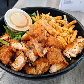 Ponko Chicken - 3 piece original with salad - Asian Fusion Near Me - Atlanta, Georgia Ponko Chicken - 3 piece original with salad - Asian Fusion Near Me - Atlanta, Georgia