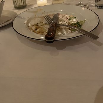 Market Steer Steakhouse - Finished plates, pushed to center of table, still left unattended for 20-25 minutes... - Steakhouses Near Me - Santa Fe, New Mexico Market Steer Steakhouse - Finished plates, pushed to center of table, still left unattended for 20-25 minutes... - Steakhouses Near Me - Santa Fe, New Mexico